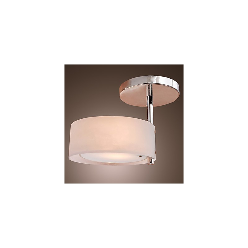 Modern Contemporary Mini Style Chrome Metal Chandelier Flush Mount Garage