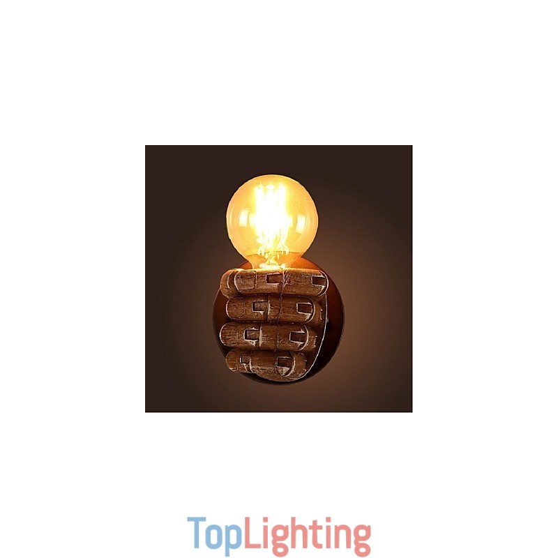 Rustic Lodge Painting Feature for Ambient Light Wall Sconces Wall Light