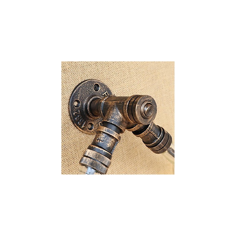 Retro American Village Creative Industry Wind Designer Water Bottle Wall Lamp Wall Light Blue