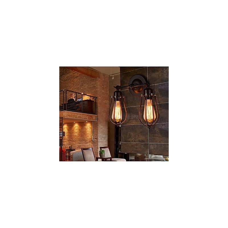 Retro Grapefruit American Village Iron Antique Restaurant Corridor Aisle Wall Lamp Wall Light