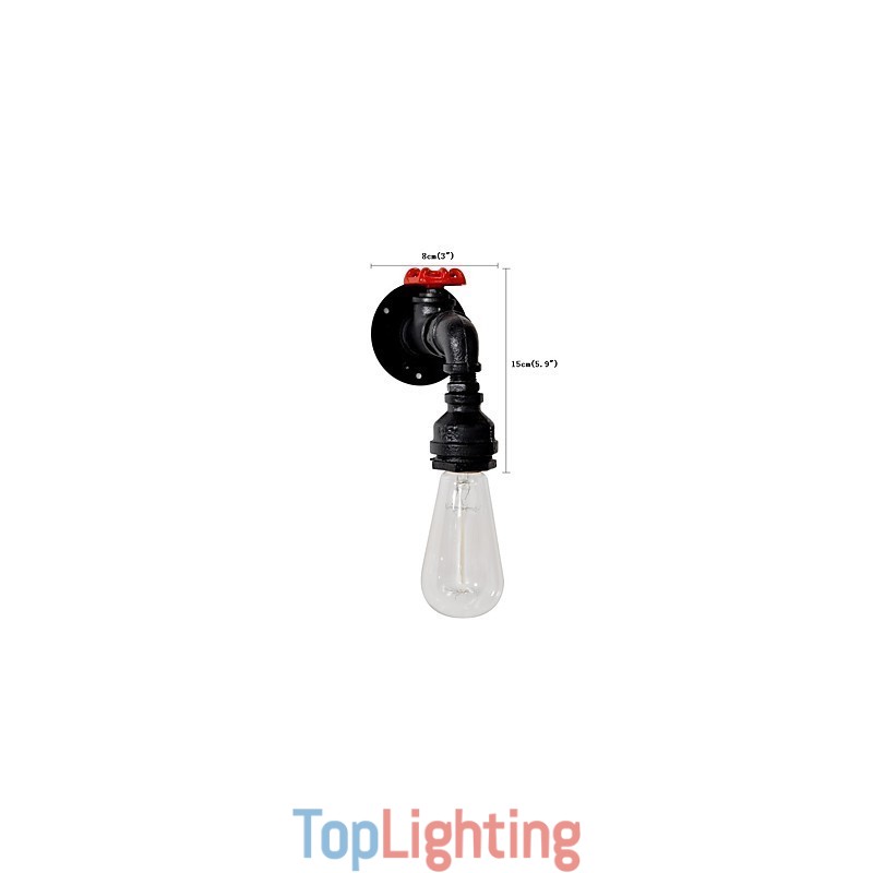 Water Pipe Wall Lights Retro Industrial Style Creative Country Metal Restaurant Cafe Bars Bar Table Wall Sconces
