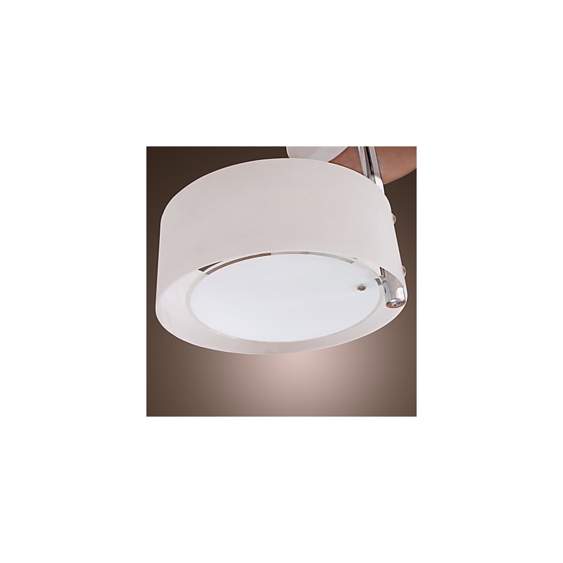 Modern Contemporary Mini Style Chrome Metal Chandelier Flush Mount Garage