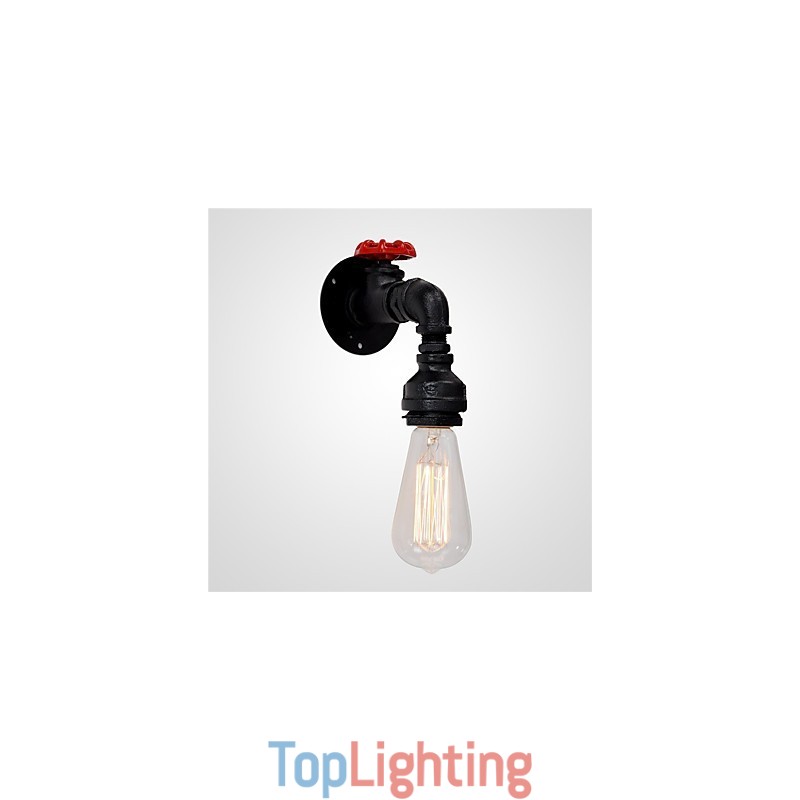 Water Pipe Wall Lights Retro Industrial Style Creative Country Metal Restaurant Cafe Bars Bar Table Wall Sconces