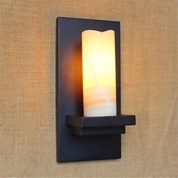 Country Retro Painting Feature for Eye Protection Ambient Light Wall Sconces Wall Light