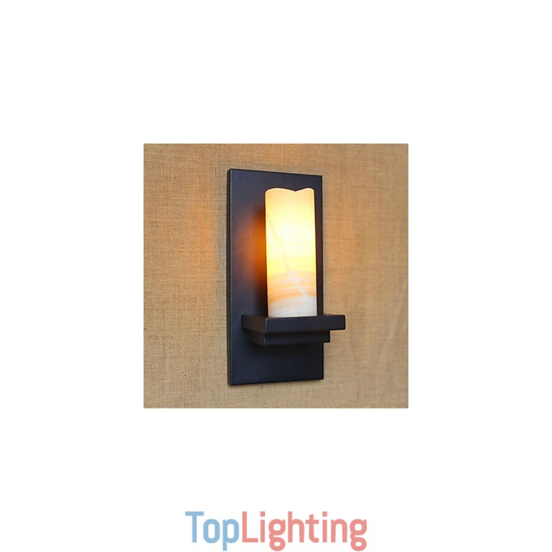 Country Retro Painting Feature for Eye Protection Ambient Light Wall Sconces Wall Light