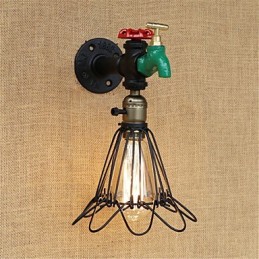 Country Retro Painting Feature for Mini Style Ambient Light Wall Sconces Wall Light