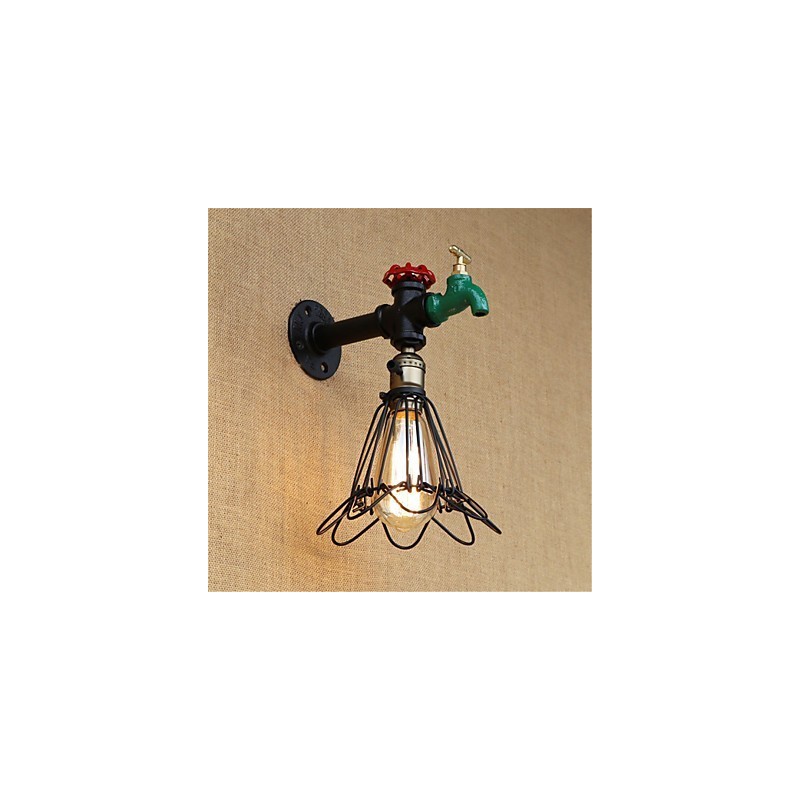 Country Retro Painting Feature for Mini Style Ambient Light Wall Sconces Wall Light