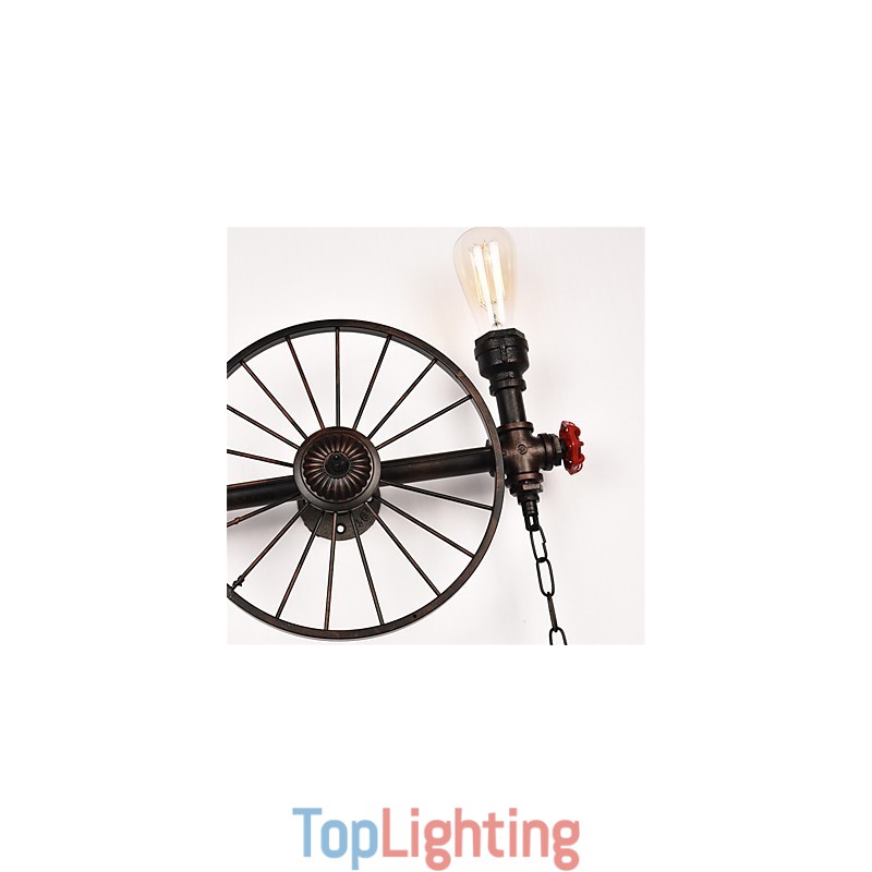 Vintage Industrial Pipe Wall Lights Creative Lights Restaurant Cafe Bar Decoration lighting With 2 Light Painted Finish