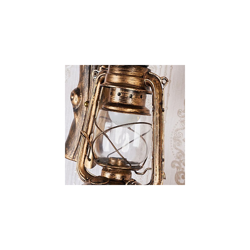 Rustic Lodge Painting Feature for Mini Style Uplight Wall Sconces Wall Light