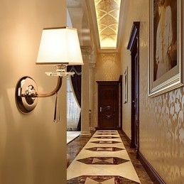 Modern Contemporary Electroplated Feature for Crystal Ambient Light Wall Sconces Wall Light