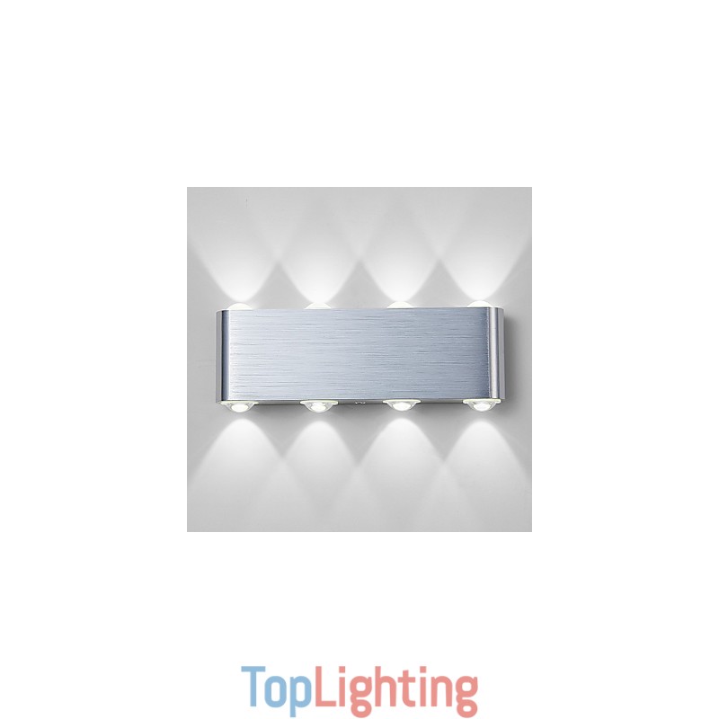 Modern Light Aluminum Flush Mount Wall Lamp Integrated