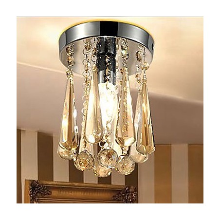 Modern Contemporary Crystal Flush Mount Garage Modern Contemporary Crystal Flush Mount Garage