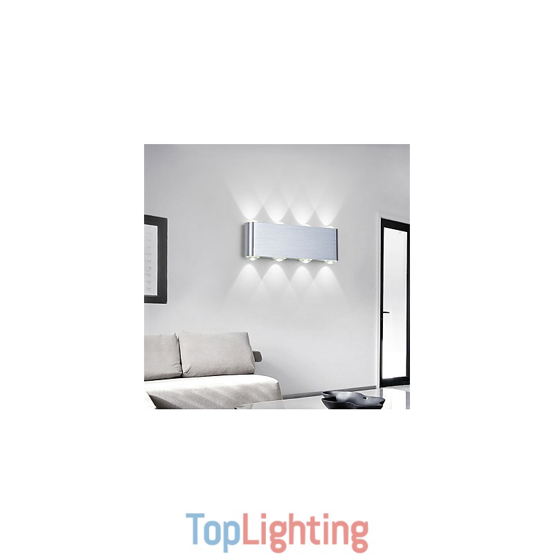 Modern Light Aluminum Flush Mount Wall Lamp Integrated