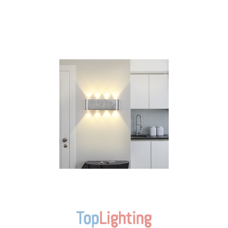 Modern Light Aluminum Flush Mount Wall Lamp Integrated