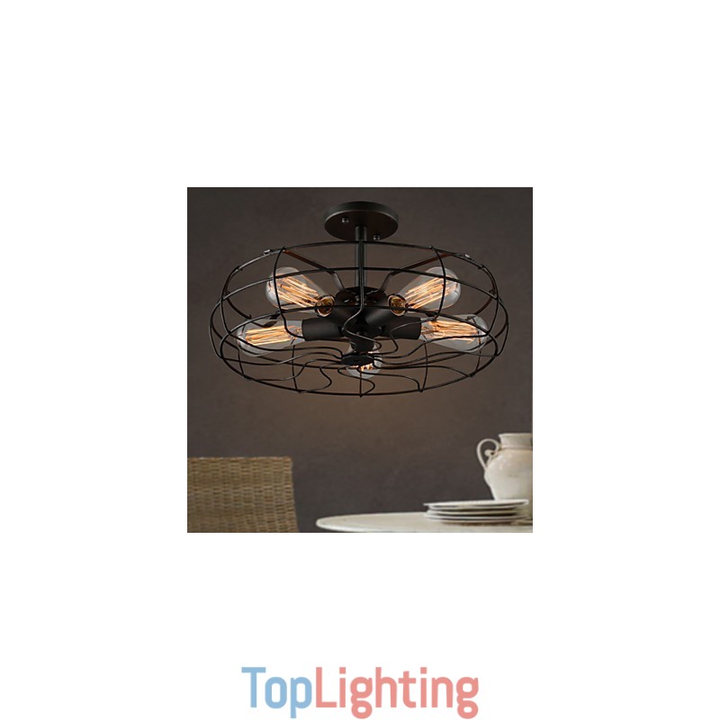 The American Country Industrial Designer Lamp Personalized Lamp European Retro Fan Ceiling Lamps