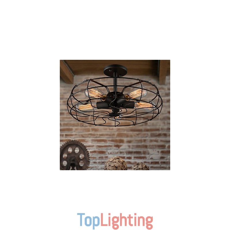 The American Country Industrial Designer Lamp Personalized Lamp European Retro Fan Ceiling Lamps