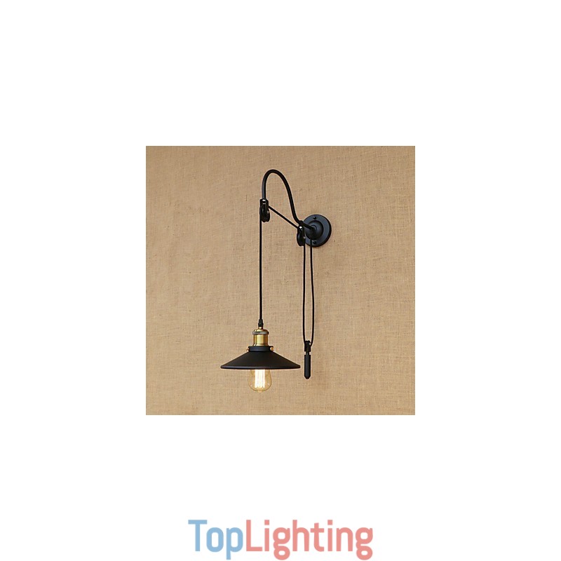 Country Retro Painting Feature for Adjustable lift Ambient Light Wall Sconces Wall Light