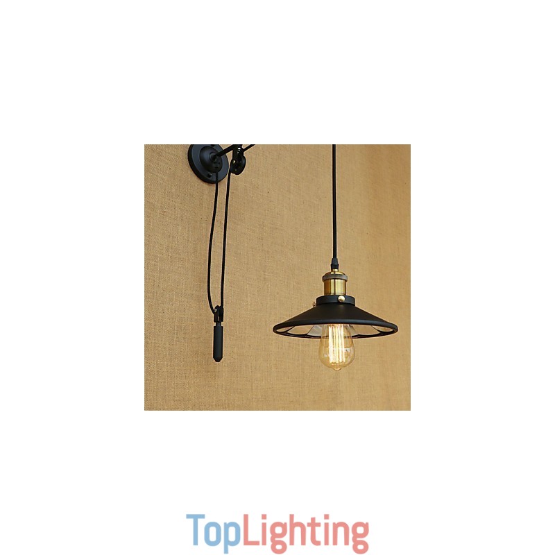 Country Retro Painting Feature for Adjustable lift Ambient Light Wall Sconces Wall Light