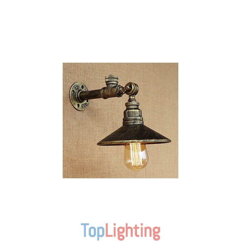 Rustic Lodge Country Retro Painting Feature for Mini Style Ambient Light Wall Sconces Wall