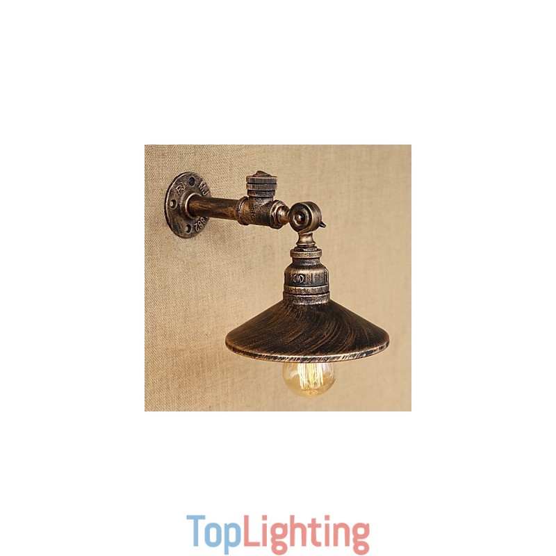 Rustic Lodge Country Retro Painting Feature for Mini Style Ambient Light Wall Sconces Wall