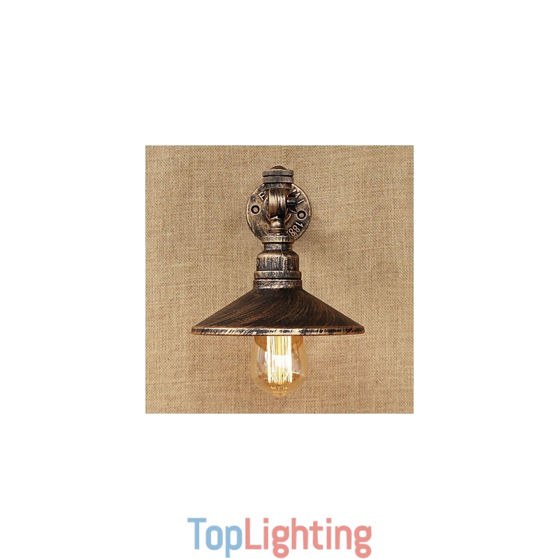 Rustic Lodge Country Retro Painting Feature for Mini Style Ambient Light Wall Sconces Wall