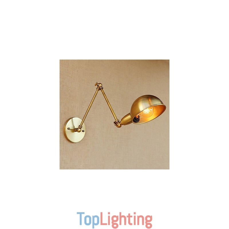 Modern Contemporary Retro Electroplated Feature for Swing Arm Eye Protection Ambient Light
