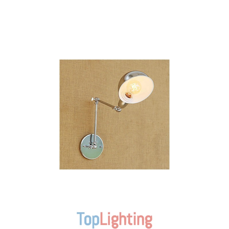 Modern Contemporary Retro Electroplated Feature for Swing Arm Eye Protection Ambient Light