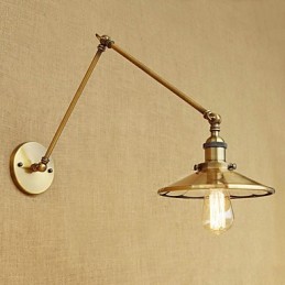 Rustic Lodge Country Retro Electroplated Feature for Mini Style Swing Arm Ambient Light