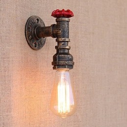 Country Retro Painting Feature for Mini Style Ambient Light Wall Sconces Wall Light