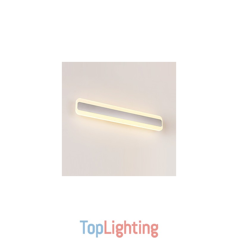 Integrated Modern Contemporary Chrome Feature for Ambient Light Bathroom Lighting Wall Light