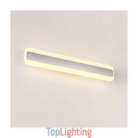 Integrated Modern Contemporary Chrome Feature for Ambient Light Bathroom Lighting Wall Light