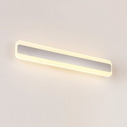 Integrated Modern Contemporary Chrome Feature for Ambient Light Bathroom Lighting Wall Light