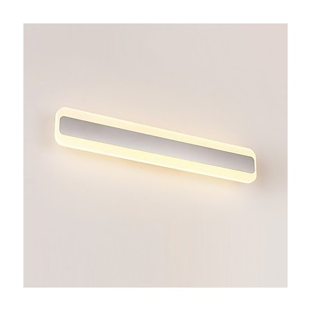 Integrated Modern Contemporary Chrome Feature for Ambient Light Bathroom Lighting Wall Light