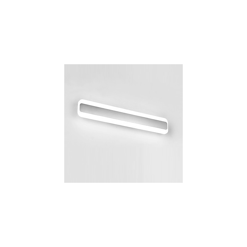 Integrated Modern Contemporary Chrome Feature for Ambient Light Bathroom Lighting Wall Light