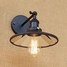 Country Retro Painting Feature for Mini Style Ambient Light Wall Sconces Wall Light