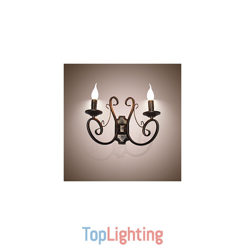 New Retro Attic American Style Retro Wall Lamp Bedroom Lamp Wall Lamp Candle Lamp