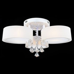 Modern Contemporary Crystal Painting Metal Flush Mount