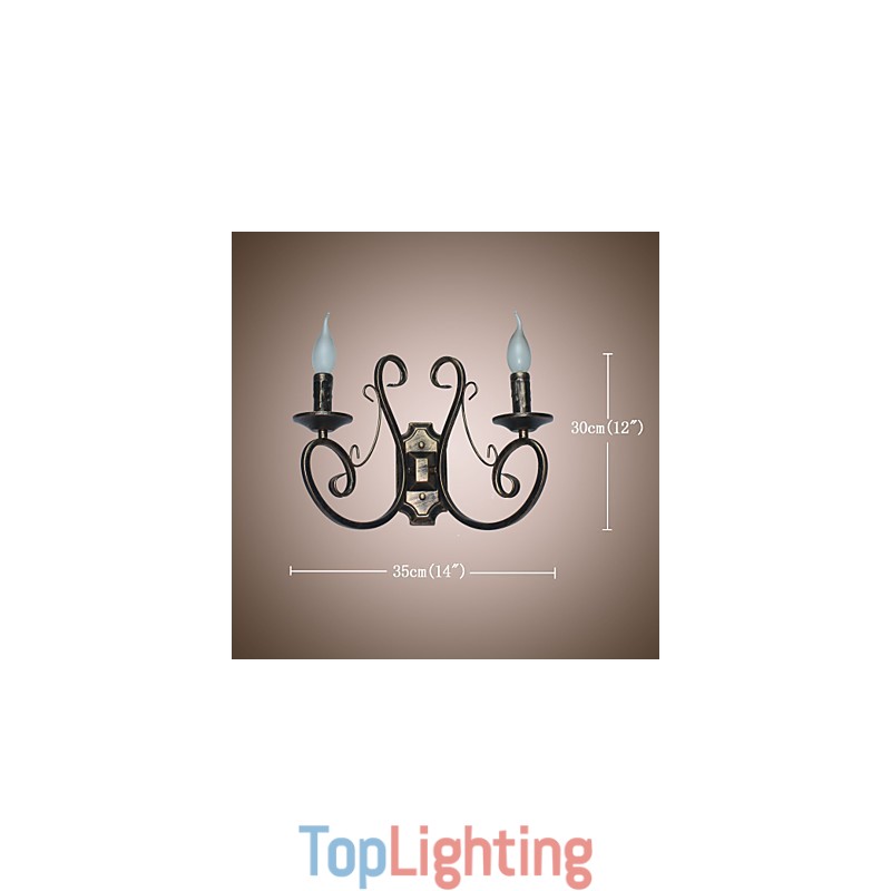 New Retro Attic American Style Retro Wall Lamp Bedroom Lamp Wall Lamp Candle Lamp