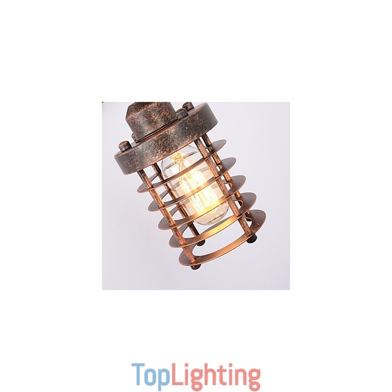Industrial Retro Iron Wall Lamp Creative Personality Lift Pulley Wall Lamp