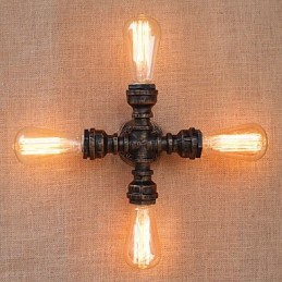 Country Retro Painting Feature for Mini Style Swing Arm Included Ambient Light Wall
