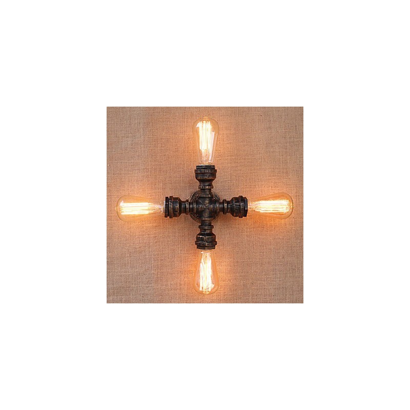 Country Retro Painting Feature for Mini Style Swing Arm Included Ambient Light Wall