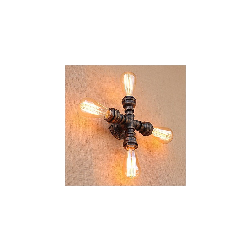 Country Retro Painting Feature for Mini Style Swing Arm Included Ambient Light Wall