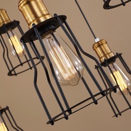 Country Designers Painting Metal Chandelier