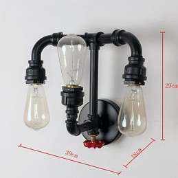 Rustic Lodge Modern Contemporary Country Retro Painting Feature for Mini Style Uplight Wall Sconces