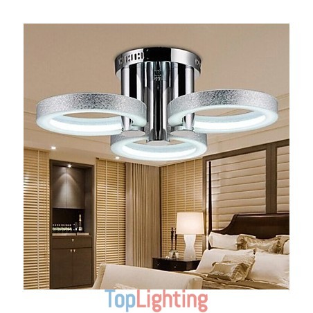 Chandelier Modern Silver 3 Lights