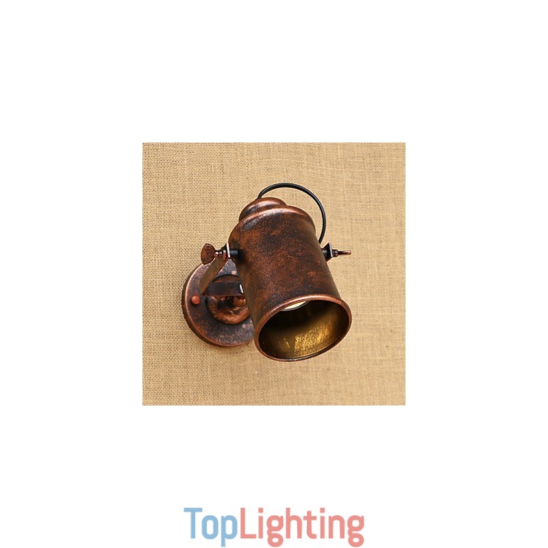 Painted Steel Wall Lamp Dumb Black American Coffee Decoration Retro Wall Light Lightsaber Lamp On Wall