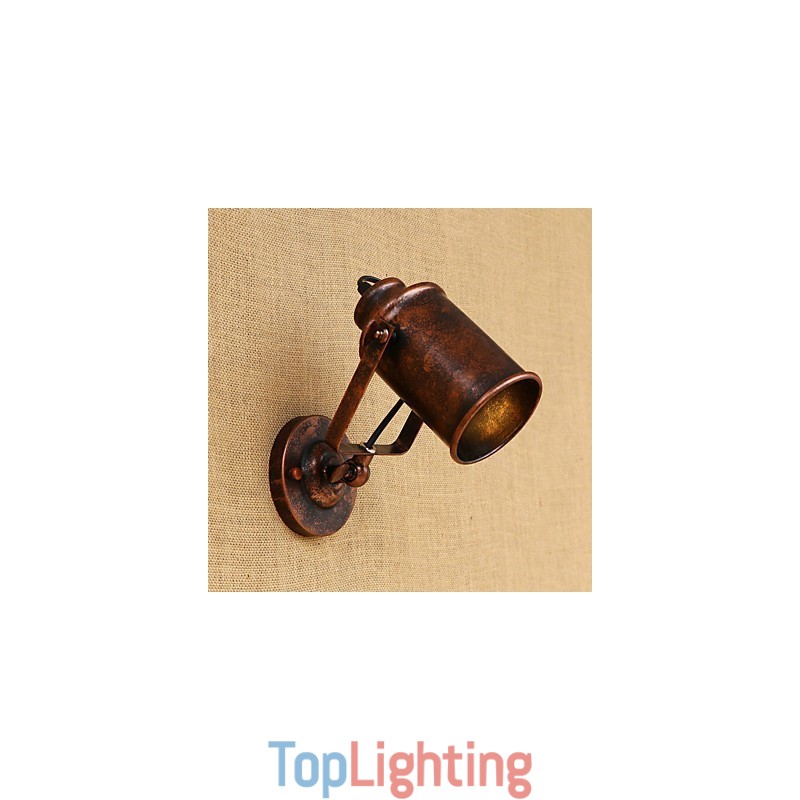 Painted Steel Wall Lamp Dumb Black American Coffee Decoration Retro Wall Light Lightsaber Lamp On Wall