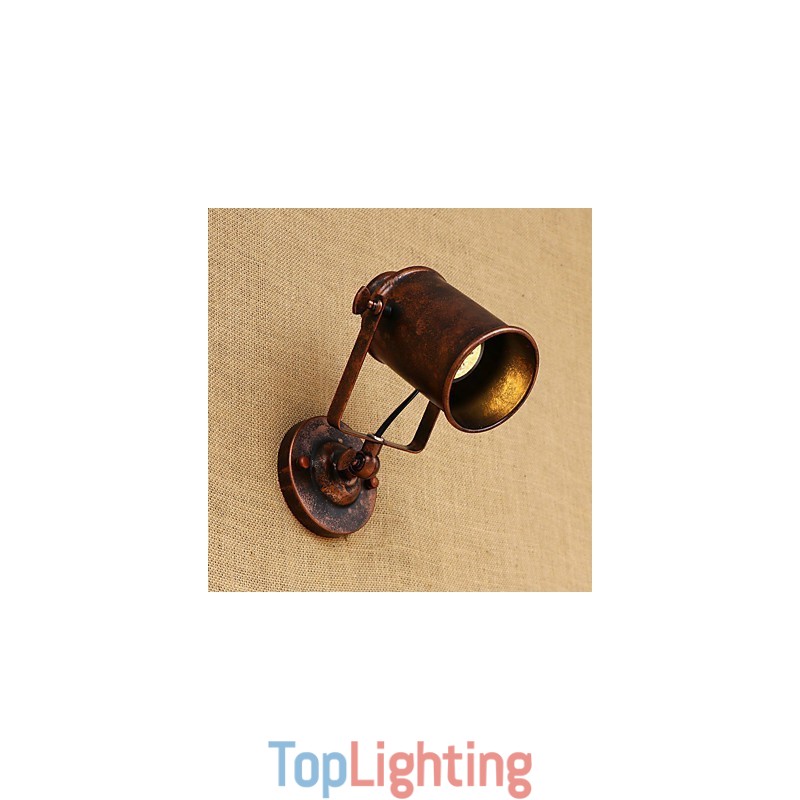 Painted Steel Wall Lamp Dumb Black American Coffee Decoration Retro Wall Light Lightsaber Lamp On Wall
