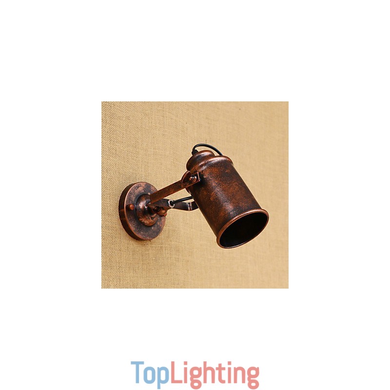 Painted Steel Wall Lamp Dumb Black American Coffee Decoration Retro Wall Light Lightsaber Lamp On Wall