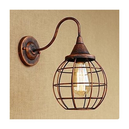 Iron Art RETRO Rust Color Study lLiving Room Bedside American Wall Lamp Iron Art RETRO Rust Color Study lLiving Room Bedside American Wall Lamp